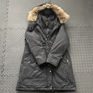 Large black winter coat very warm!